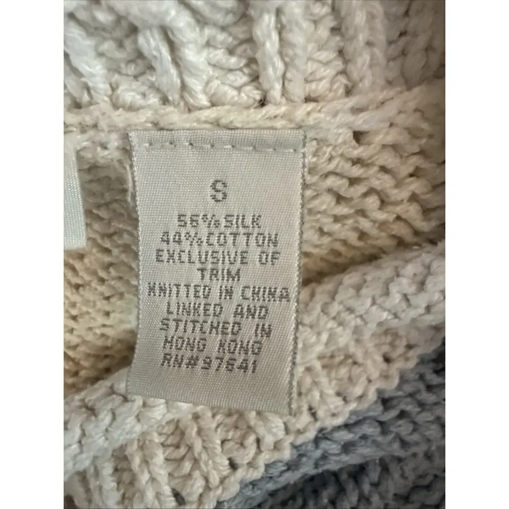 Vintage J Jill Patchwork Cardigan Sweater Size Small